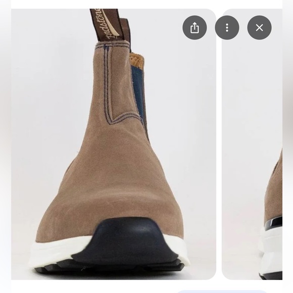 NEW🌺BLUNDSTONE 2146 CHELSEA SUEDE‎ SNEAKER BOOTS TAN NAVY BLUE women’s 8 EU 38 - Picture 8 of 15